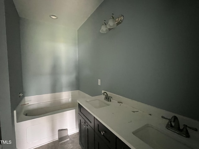 101 Waterstone Ct, Fremont, NC 27830 - bathroom with a bath and double vanity