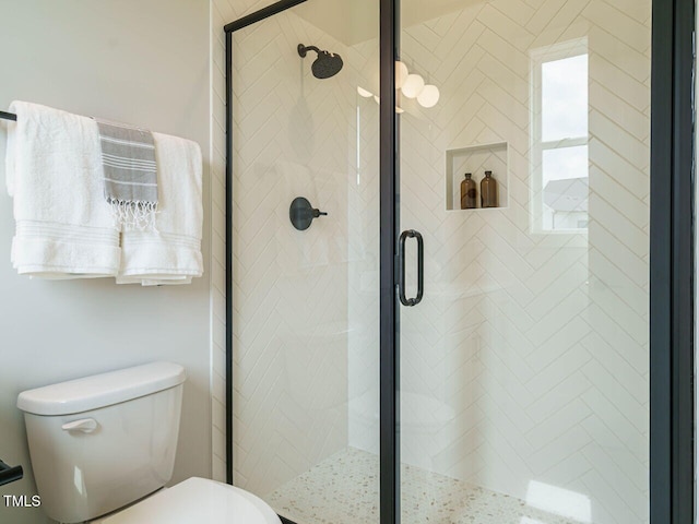921 Lily Claire Ln, Fuquay Varina, NC 27526 - full bathroom featuring toilet and a shower stall