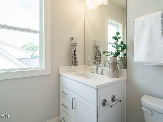 921 Lily Claire Ln, Fuquay Varina, NC 27526 - bathroom featuring vanity and toilet