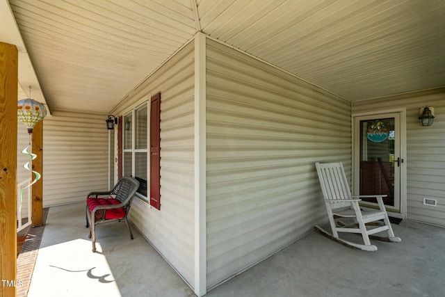exterior space with covered porch