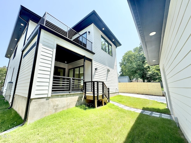 622 Glascock St, Raleigh, NC 27604 - back of house featuring a balcony