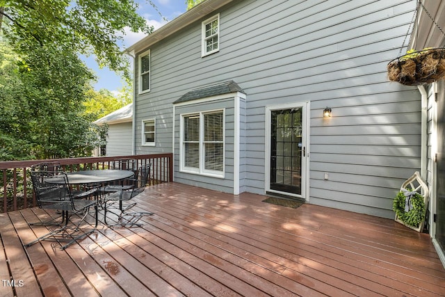 105 Cavendish Dr, Cary, NC 27513 - wooden deck featuring outdoor dining area