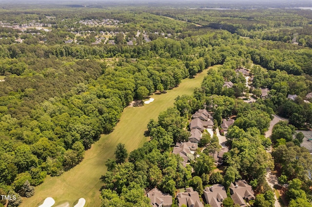 bird's eye view with a residential view and a view of trees