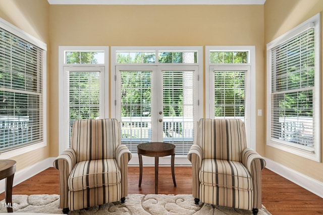 view of sunroom