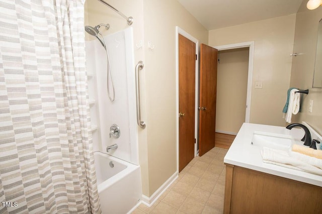 505 E Graham St, Mebane, NC 27302 - bathroom with vanity and shower / bath combo with shower curtain