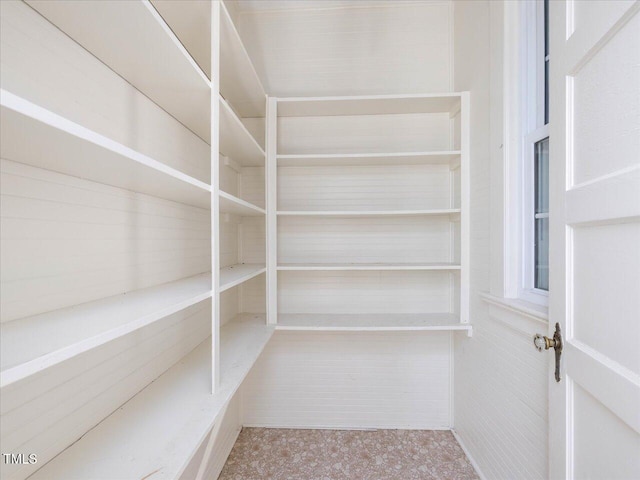 view of storage area