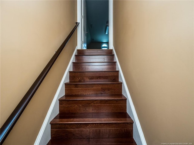 view of stairway