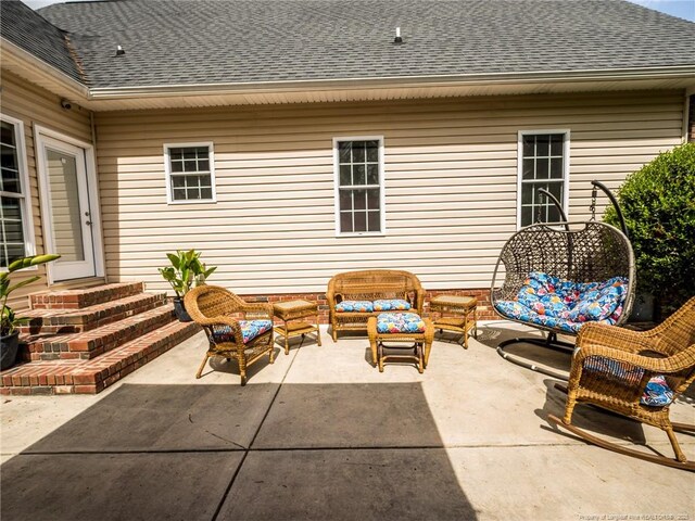 view of patio with outdoor lounge area