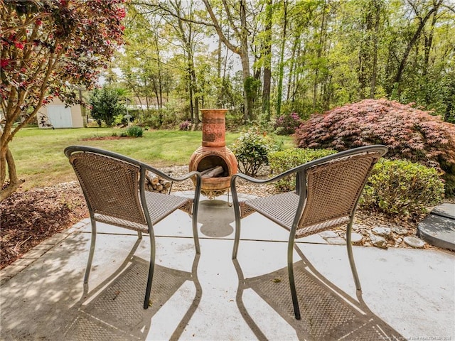 view of patio