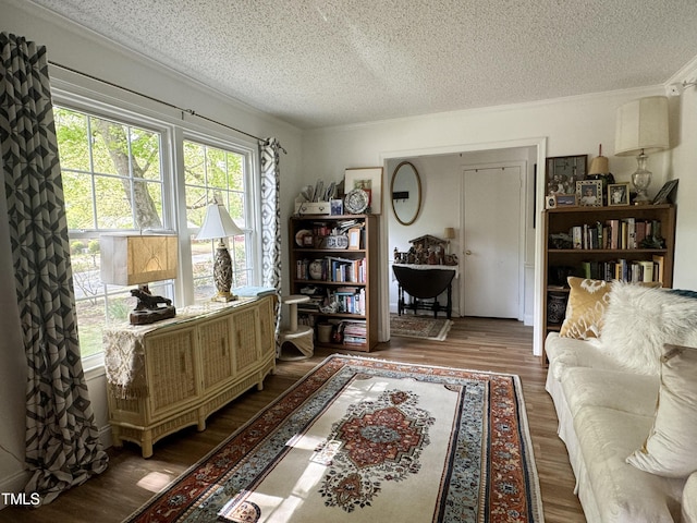 700 Sawmill Rd, Raleigh, NC 27615 - interior space with wood finished floors and a textured ceiling