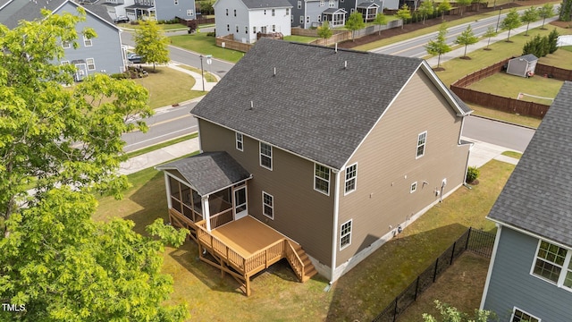 3700 Horton Hill Dr, New Hill, NC 27562 - aerial perspective of suburban area