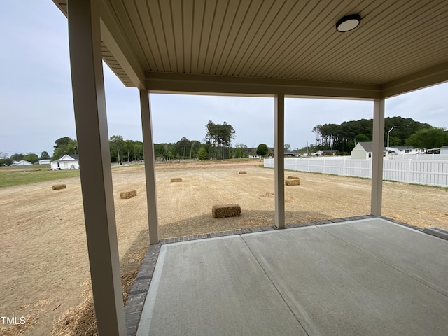 view of patio / terrace with fence