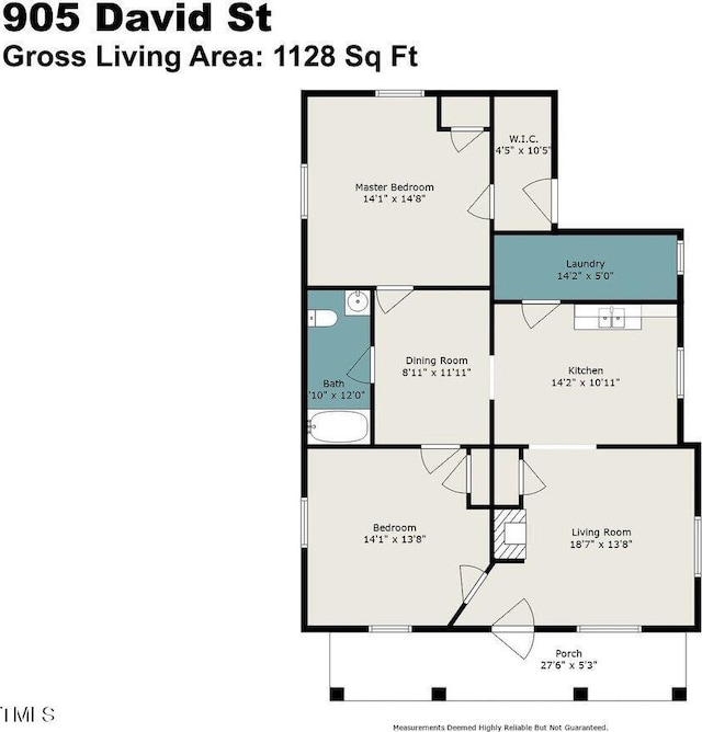 905 David St, Henderson, NC 27536 - view of layout