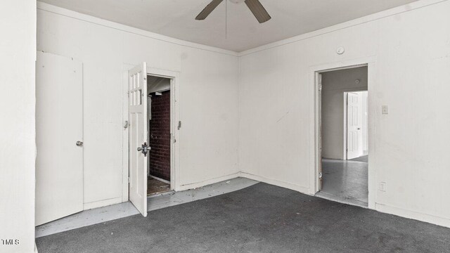 905 David St, Henderson, NC 27536 - unfurnished bedroom with ceiling fan