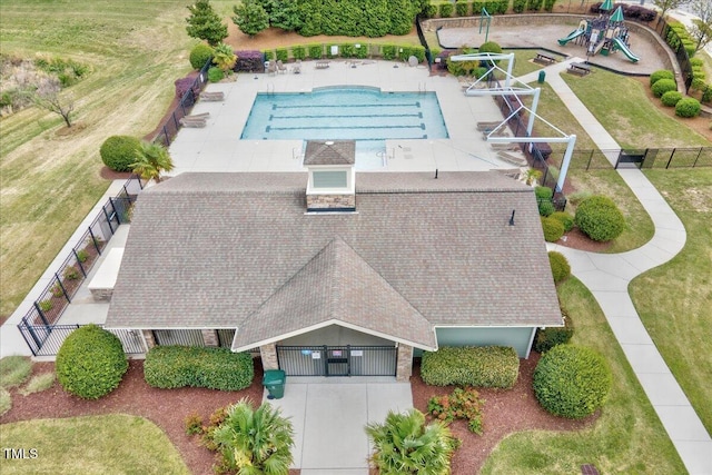 drone / aerial view