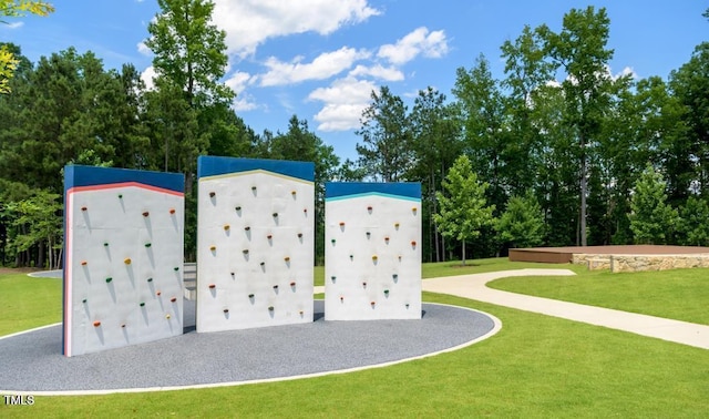 1724 Deacon Falls Way, Wendell, NC 27591 - surrounding community featuring a lawn
