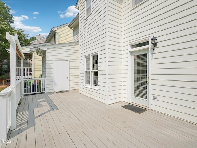 3303 Glen Currin Dr, Raleigh, NC 27612 - view of wooden terrace