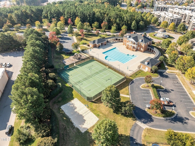 1120 Renewal Pl Unit 111, Raleigh, NC 27603 - aerial overview of property's location featuring a pool area