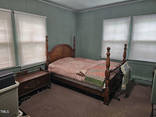 500 W Main St, Benson, NC 27504 - carpeted bedroom with ornamental molding