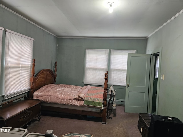 500 W Main St, Benson, NC 27504 - bedroom featuring carpet floors and ornamental molding