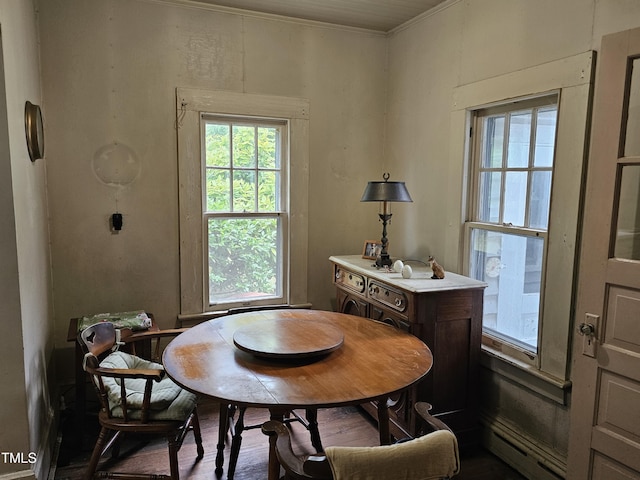 500 W Main St, Benson, NC 27504 - dining space featuring healthy amount of natural light and crown molding