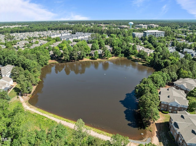 8231 Allyns Landing Way Unit 101, Raleigh, NC 27615 - aerial view of residential area with a nearby body of water