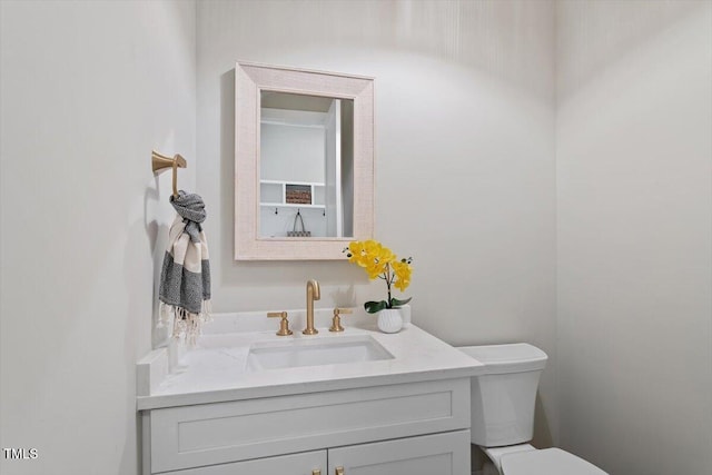 337 Merrywood Dr, Raleigh, NC 27610 - half bathroom with toilet and vanity