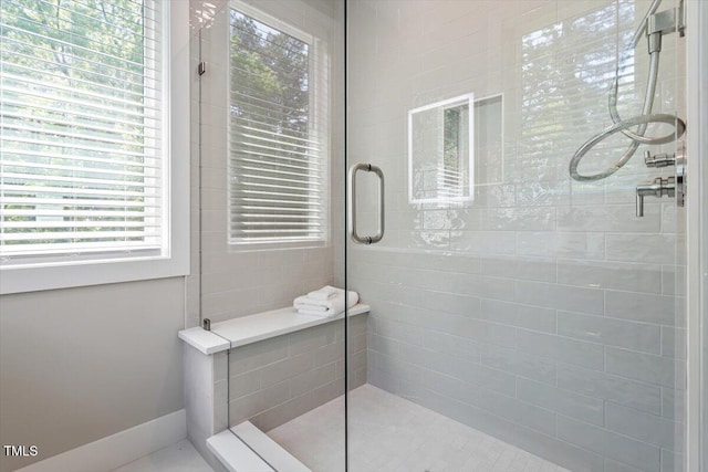 337 Merrywood Dr, Raleigh, NC 27610 - full bath featuring baseboards and tiled shower
