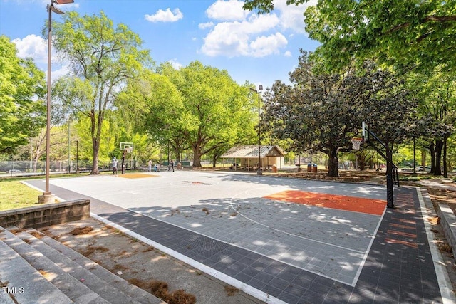 337 Merrywood Dr, Raleigh, NC 27610 - view of sport court featuring community basketball court and fence