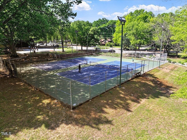 337 Merrywood Dr, Raleigh, NC 27610 - view of sport court featuring fence and a tennis court