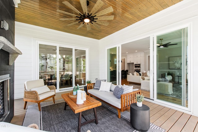 view of sunroom