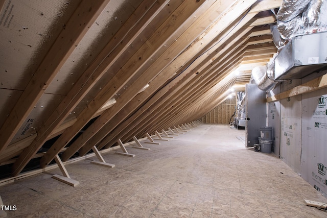 view of attic