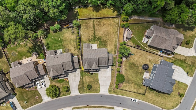 aerial perspective of suburban area