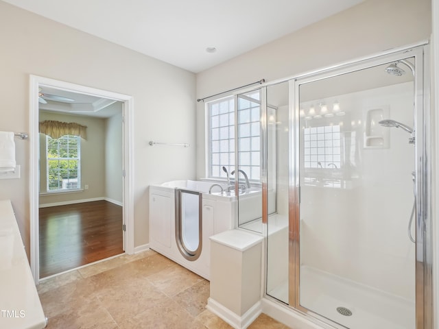 519 Garendon Dr, Cary, NC 27519 - interior space featuring a bath and a stall shower