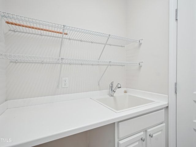 519 Garendon Dr, Cary, NC 27519 - laundry area featuring a sink