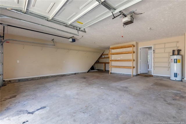 705 Fairfield Cir, Raeford, NC 28376 - garage featuring electric water heater and a garage door opener