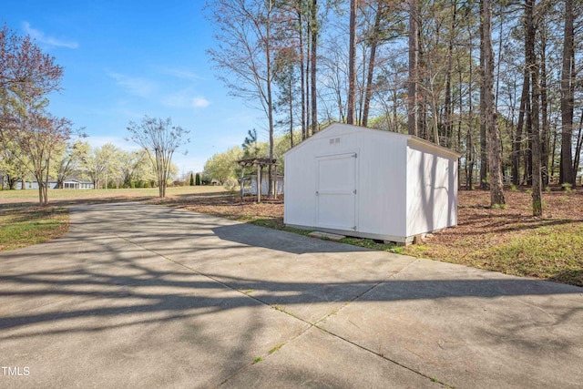 2420 Mollynick Ln, Wake Forest, NC 27587 - view of shed featuring driveway