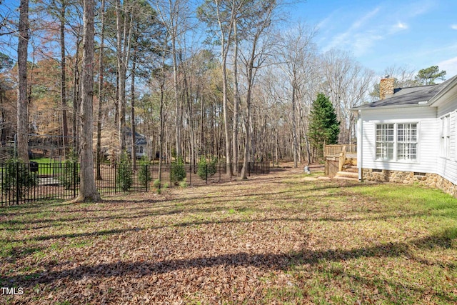 2420 Mollynick Ln, Wake Forest, NC 27587 - view of yard featuring a wooden deck
