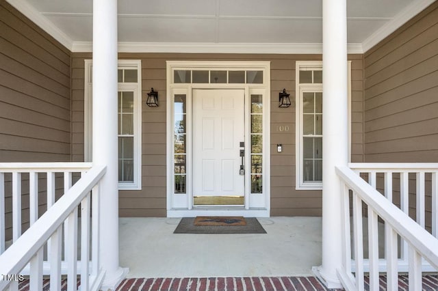 100 Bradborne Cir, Clayton, NC 27520 - doorway to property with covered porch