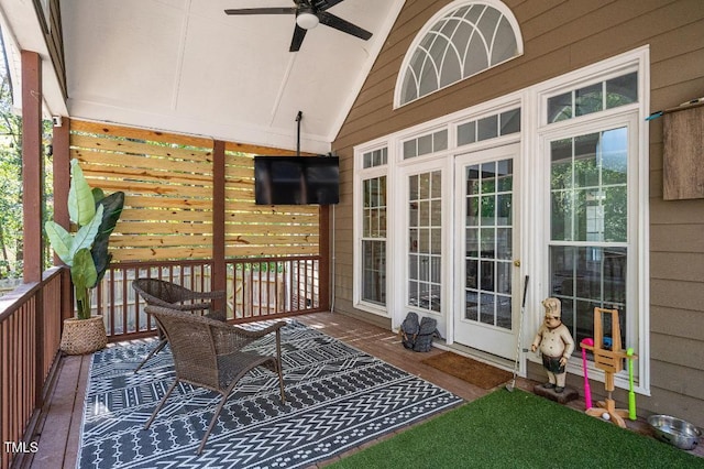 100 Bradborne Cir, Clayton, NC 27520 - exterior space featuring a ceiling fan