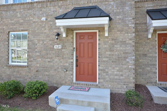 1020 Kentlands Dr, Durham, NC 27713 - view of exterior entry with brick siding
