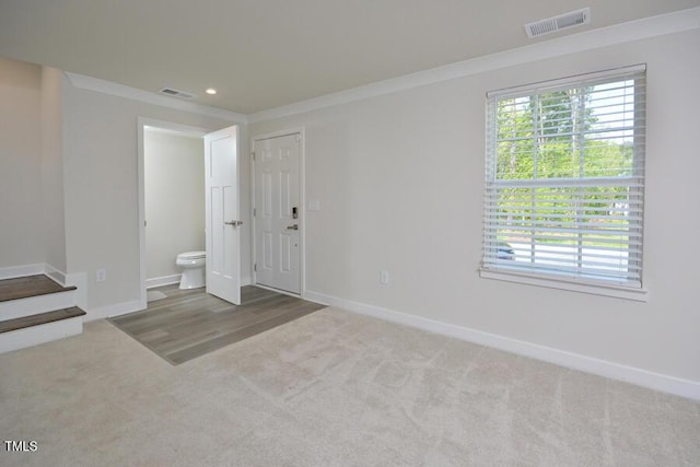 1020 Kentlands Dr, Durham, NC 27713 - carpeted empty room featuring baseboards, visible vents, and plenty of natural light