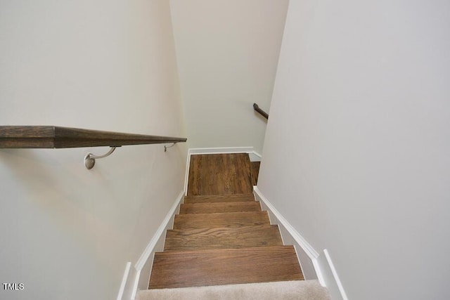 1020 Kentlands Dr, Durham, NC 27713 - stairway featuring baseboards