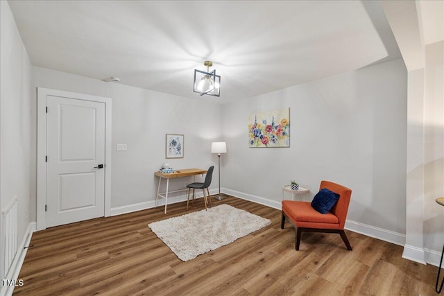 106 Circle Dr, Mebane, NC 27302 - living area featuring wood finished floors and baseboards