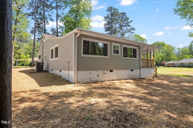106 Circle Dr, Mebane, NC 27302 - exterior space with central air condition unit and crawl space