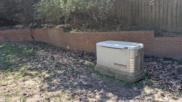 exterior view of a power unit and fence