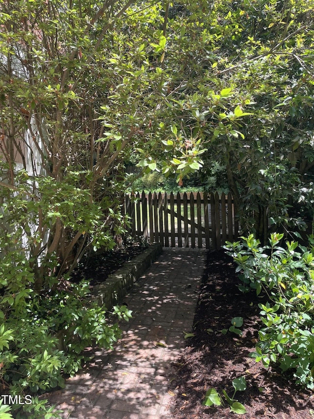 exterior space with fence