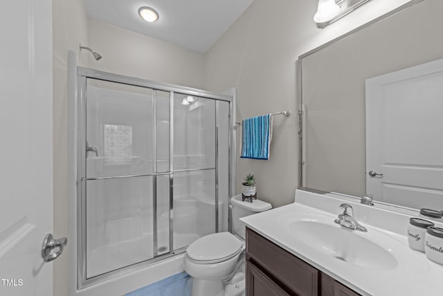 316 Hilliard Forest Dr, Cary, NC 27519 - full bath with a shower stall, toilet, and vanity