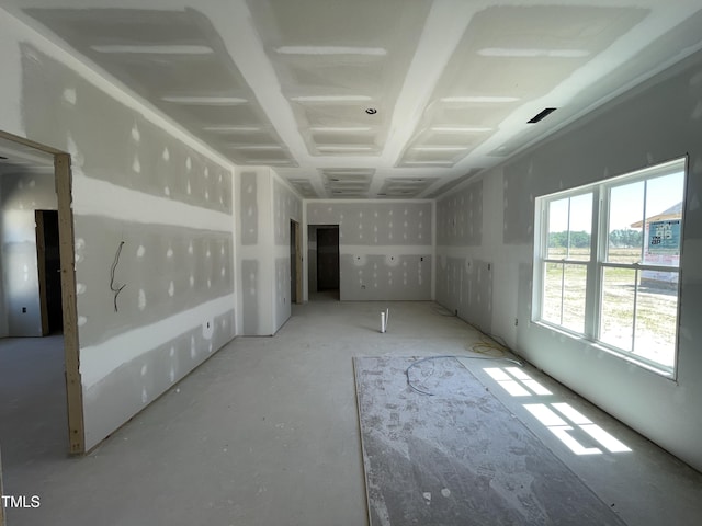 view of spare room