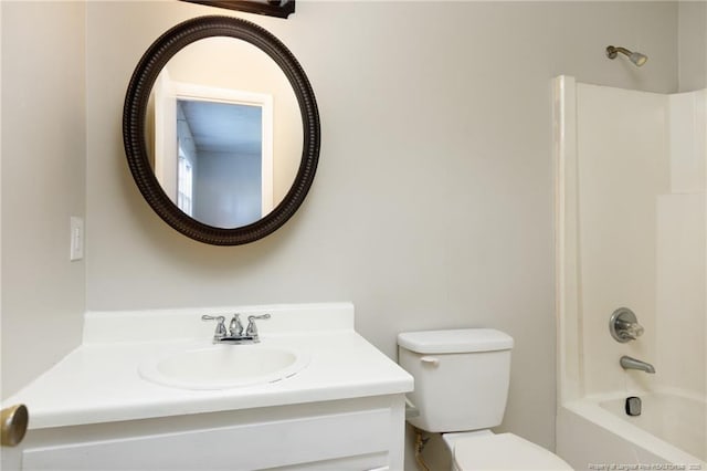 6506 Sprucewood Rd, Fayetteville, NC 28304 - bathroom featuring toilet, bathtub / shower combination, and vanity